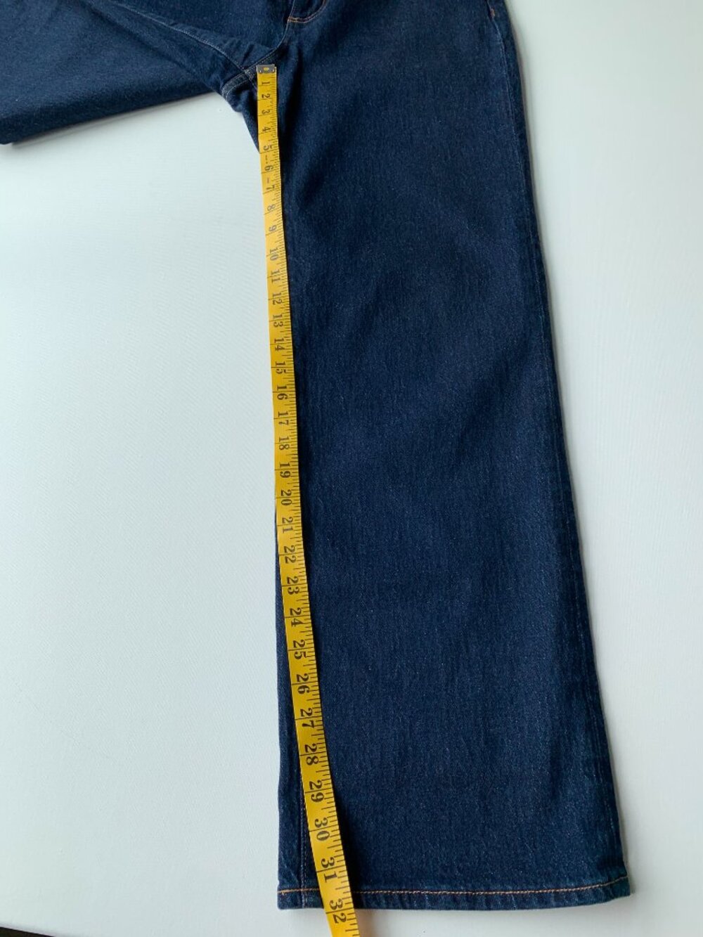 DENIM FORUM HIGH RISE WIDE LEG JEAN WOMEN'S SIZE 29 INDIGO BLUE - Picture 6 of 12